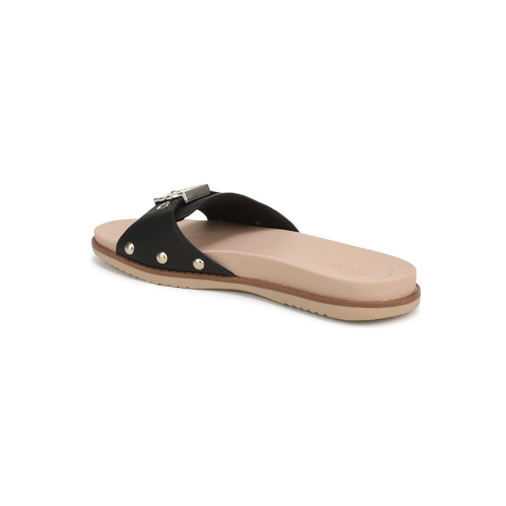 Sandalias Planas Cómodas para Mujeres con Tira Trenzada y Suela de Corcho con Tachuelas Estilo Slide