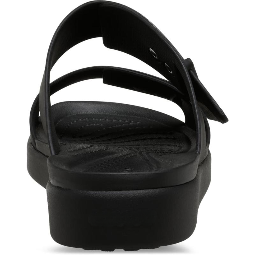 Sandalias de Deslizamiento Cómodas para Mujeres con Dos Correas y Hebilla, Estilo con Plantilla de Corcho