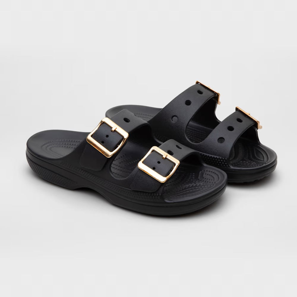 Chanclas Cómodas para Mujeres con Doble Correa y Suela de Espuma Acolchada Impermeable Estilo Slip On