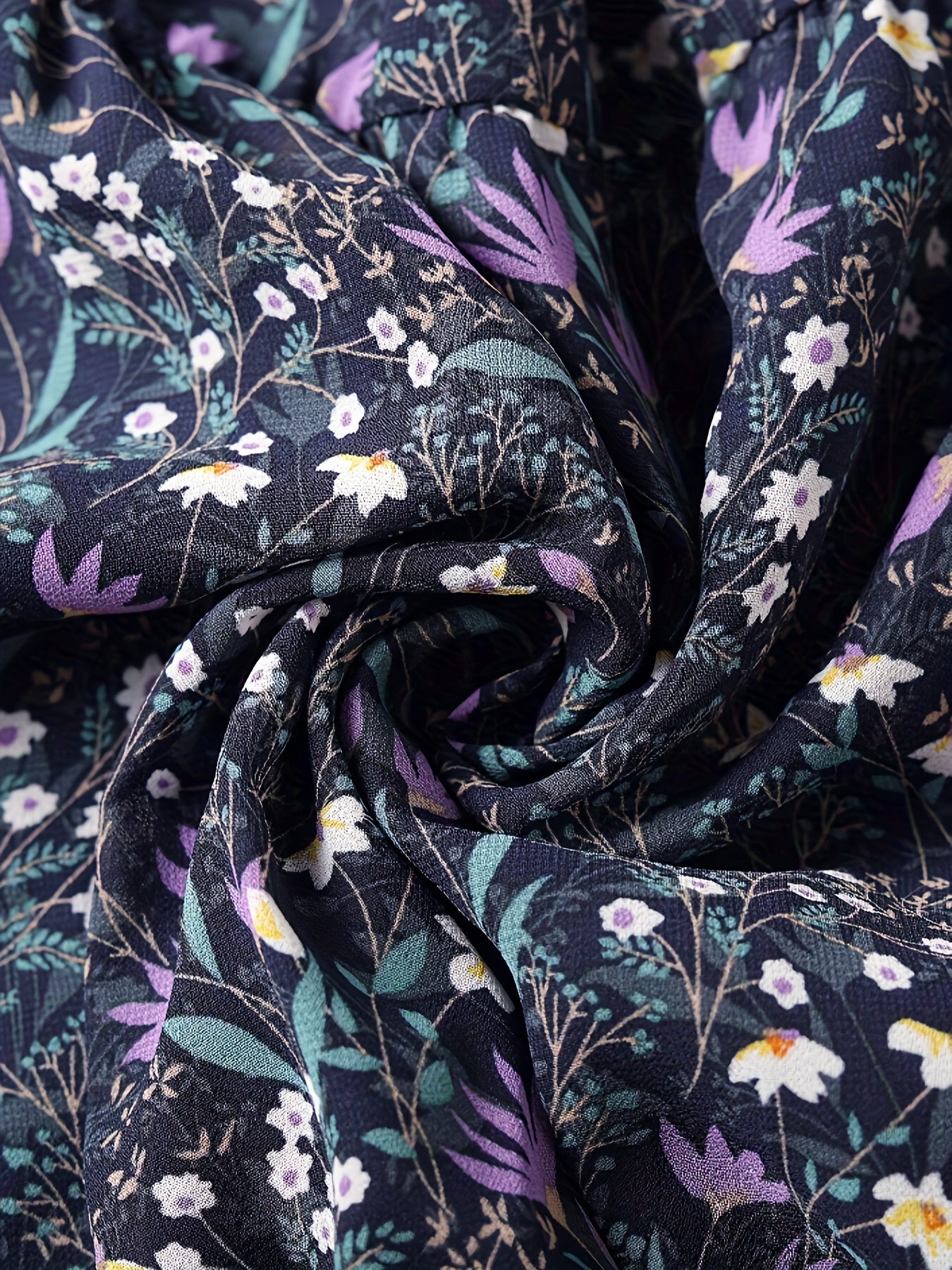 Elegante Falda Maxi Floral Azul para Mujeres con Cintura Fruncida y Volantes en Estilo Bohemio
