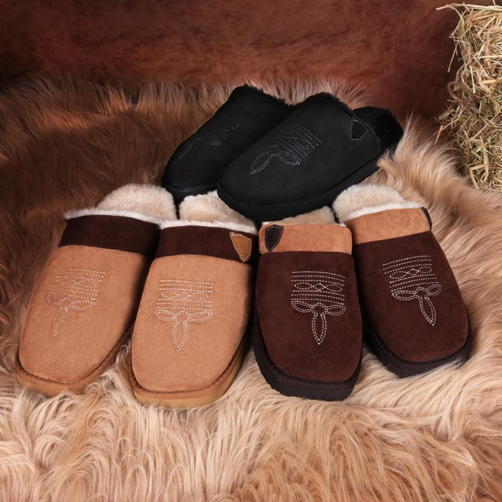 Zapatillas de Casa Cómodas para Mujeres con Forro de Piel Sintética, Punta Cerrada y Estilo Sin Talón