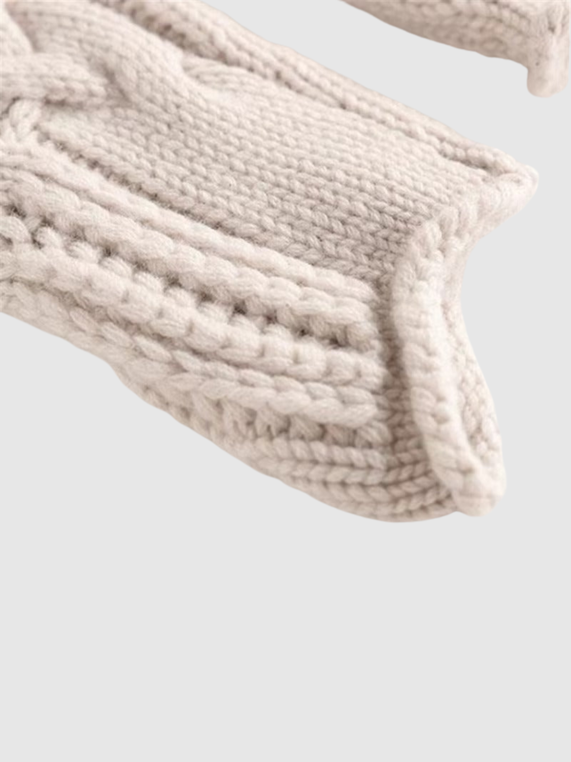 Suéter de Punto de Cable Cómodo para Mujeres con Cuello Alto y Manga Larga Estilo Relajado y Oversized