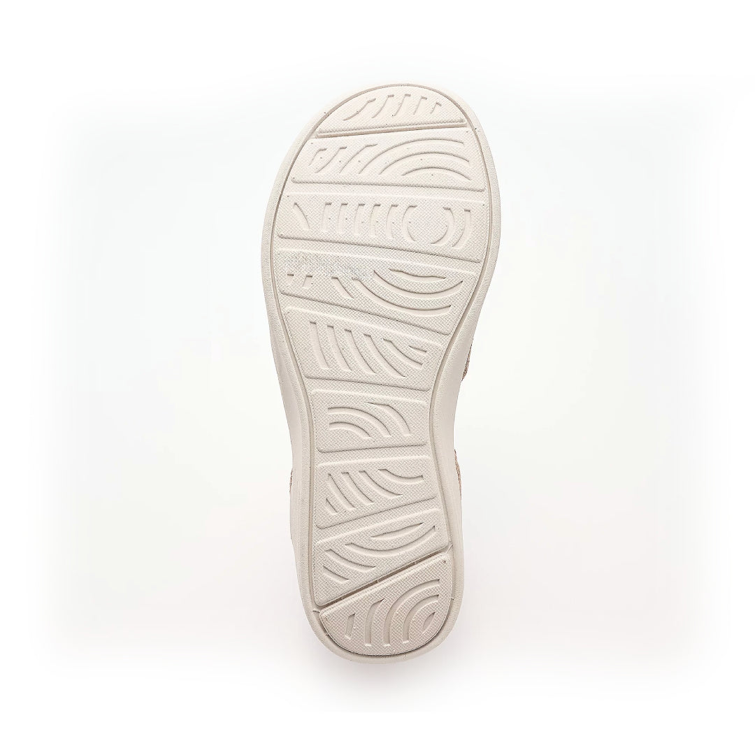 Sandalias Cómodas para Mujeres con Correa Cruzada Tejida, Slingback Elástico, Estilo de Cuña Baja