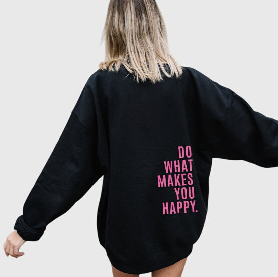 Sudadera Gráfica Cómoda para Mujeres con Capucha Ajustable, Manga Larga, Estilo Oversized y Relajado