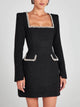 Cuello Cuadrado / Negro / S (2-4)
