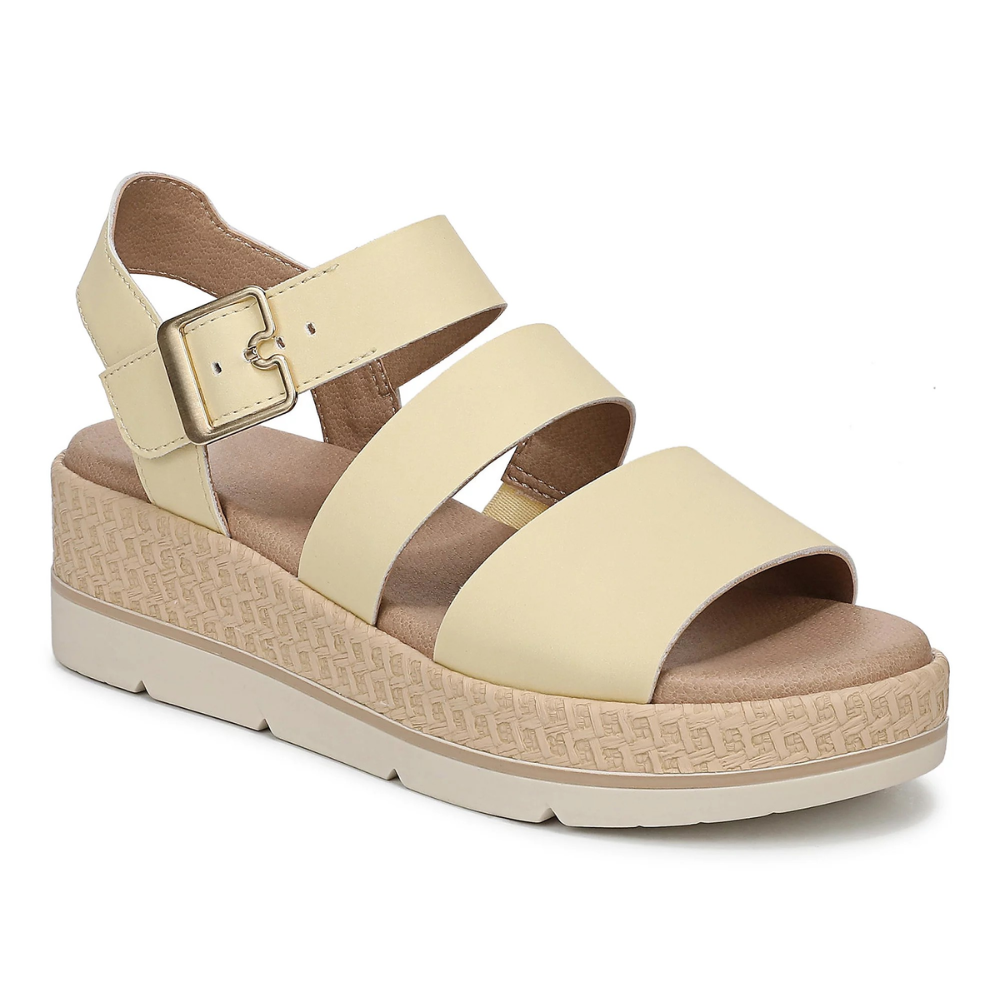 Sandalias de Plataforma Cómodas para Mujeres con Correa Ajustable y Plantilla de Corcho, Estilo Abierto