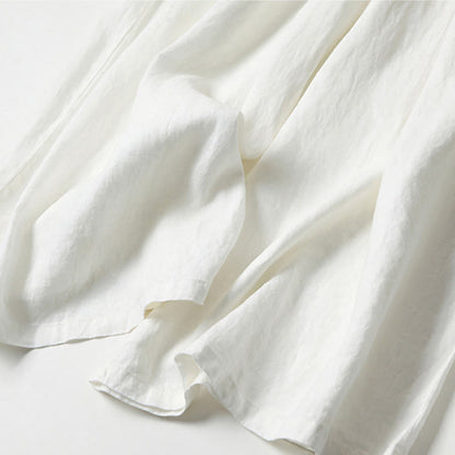 Pantalones Anchos de Lino para Mujeres con Cintura Alta, Plisados y Estilo Casual Relajado