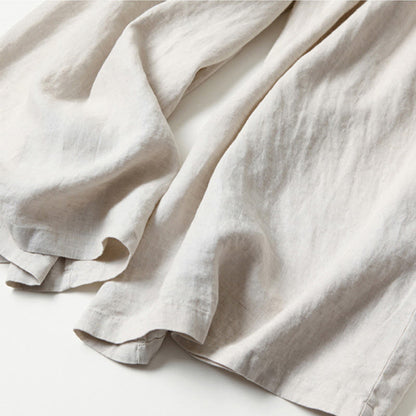 Pantalones Anchos de Lino para Mujeres con Cintura Alta, Plisados y Estilo Casual Relajado