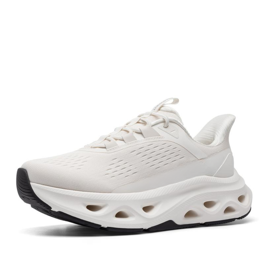 Zapatillas de Correr Cómodas para Mujeres con Suela de Nube Acolchada, Cordones y Estilo de Tejido Transpirable