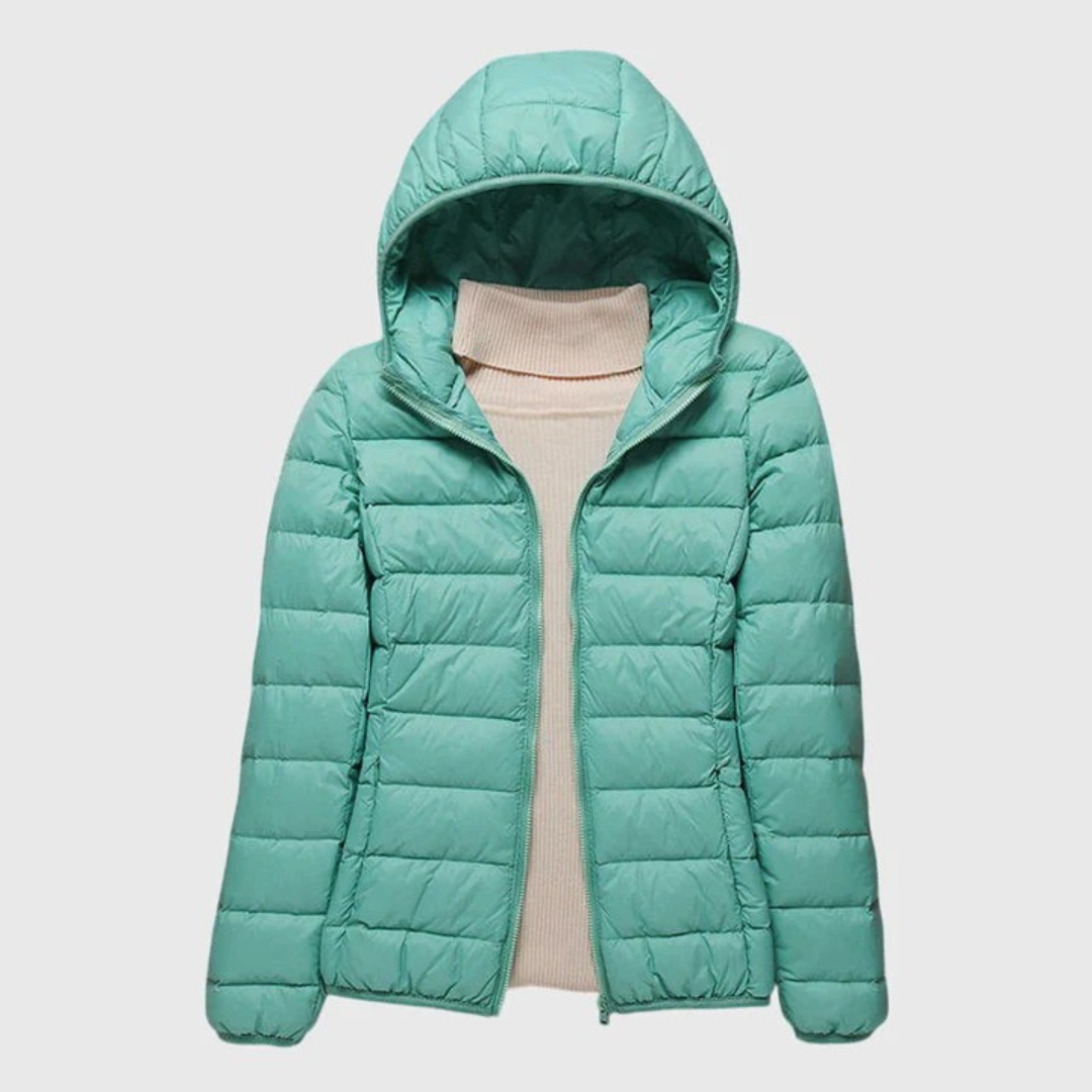 Chaqueta Puffer Acolchada para Mujeres, Ligera y con Capucha, de Estilo Casual