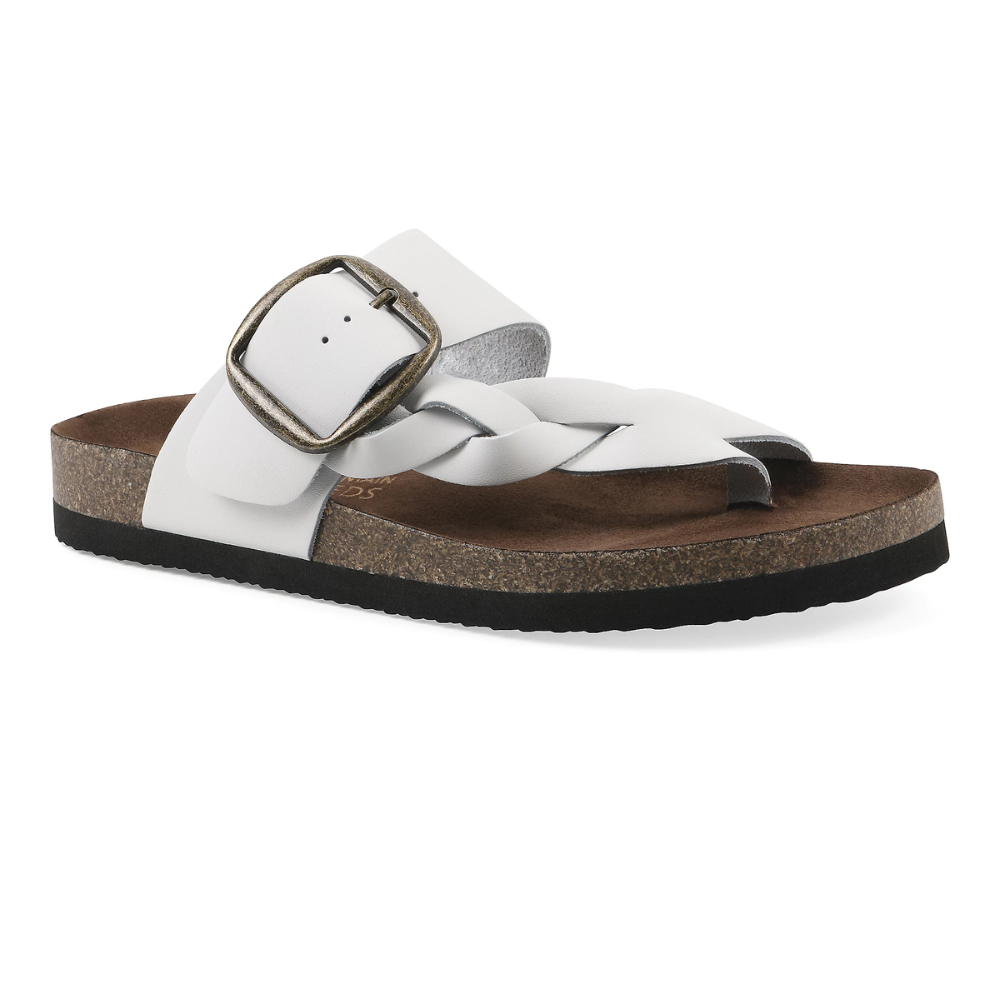 Sandalias de Deslizamiento Cómodas para Mujeres con Doble Correa y Plantilla de Corcho Estilo Abierto