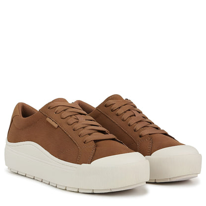 Zapatillas Cómodas para Mujeres con Parte Superior Texturizada, Cordones, Suela Chunky de Plataforma, Estilo Bajo