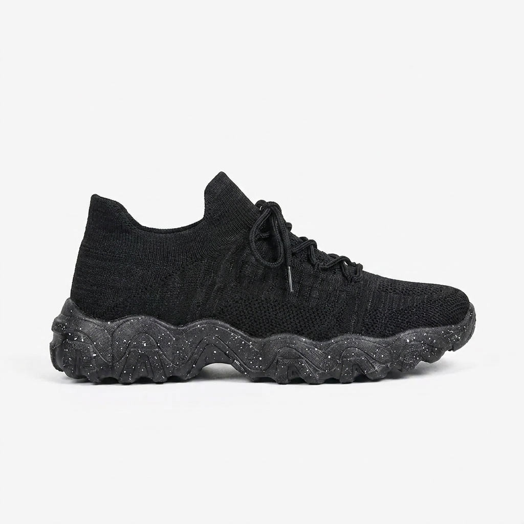 Zapatillas de Correr Cómodas para Mujeres con Parte Superior de Tejido de Malla y Suela Chunky