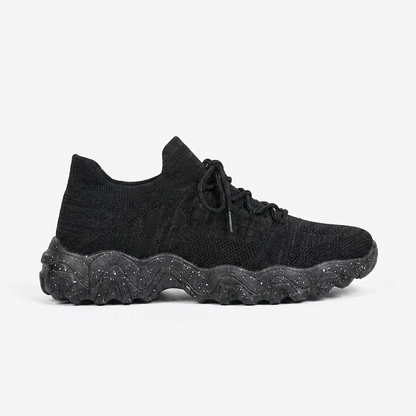 Zapatillas de Correr Cómodas para Mujeres con Parte Superior de Tejido de Malla y Suela Chunky