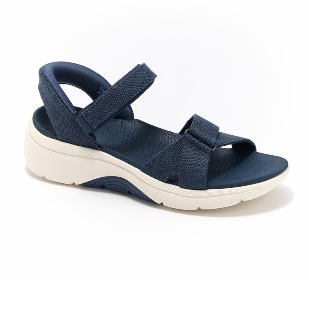 Sandalias de Senderismo Cómodas para Mujeres con Correa de Tobillo Ajustable, Suela Acolchada y Punta Abierta, Estilo Deportivo