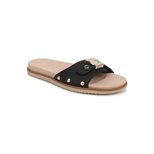 Sandalias Planas Cómodas para Mujeres con Tira Trenzada y Suela de Corcho con Tachuelas Estilo Slide