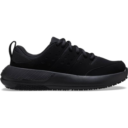 Zapatillas Negras Cómodas para Mujeres con Suela Antideslizante, Estilo de Zapato de Trabajo Transpirable con Cordones