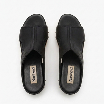 Sandalias Wedge Cómodas para Mujeres con T Strap de Tachuelas y Plataforma de Corcho con Punta Abierta
