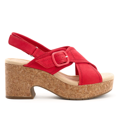 Sandalias de Tacón Bloque Cómodas para Mujeres con Correa Cruzada y Plataforma de Corcho