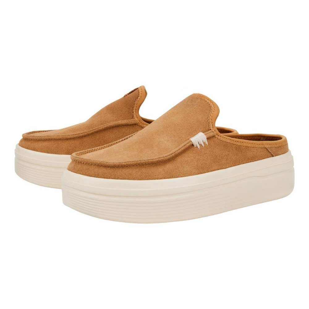 Mules Cómodos para Mujeres con Suela de Plataforma Acolchada y Sin Talón Estilo Casual