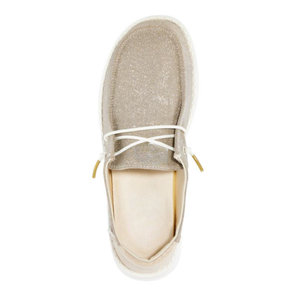 Zapatos Slip On Cómodos para Mujeres con Parte Superior de Tejido, Cierre Elástico, Suela Ligera y Estilo Casual
