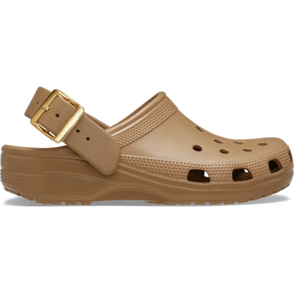 Zuecos cómodos para mujeres con correa de hebilla y ventilación, estilo slip-on