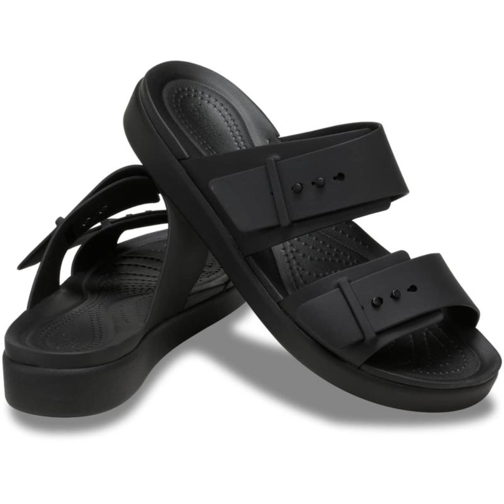 Sandalias de Deslizamiento Cómodas para Mujeres con Dos Correas y Hebilla, Estilo con Plantilla de Corcho