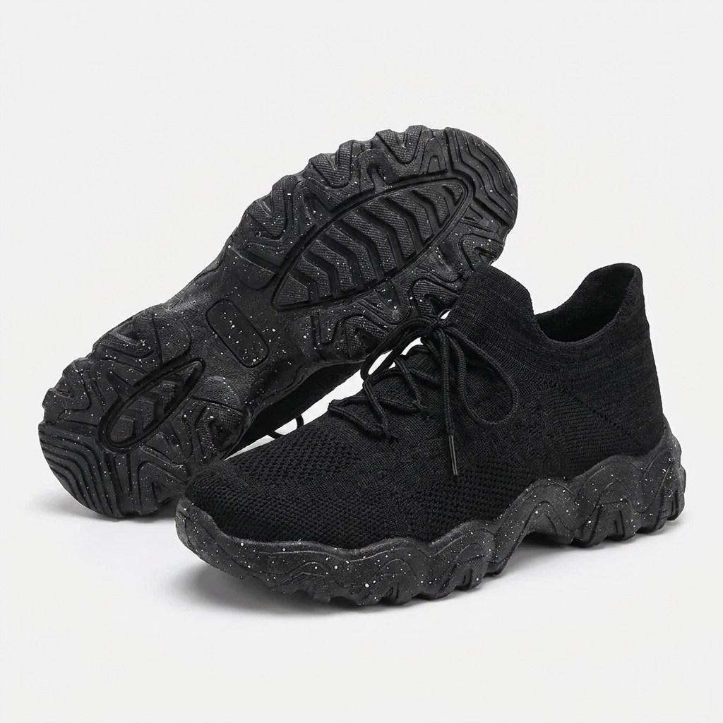 Zapatillas de Correr Cómodas para Mujeres con Parte Superior de Tejido de Malla y Suela Chunky