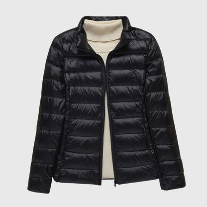 Chaqueta Puffer Acolchada para Mujeres, Ligera y con Capucha, de Estilo Casual