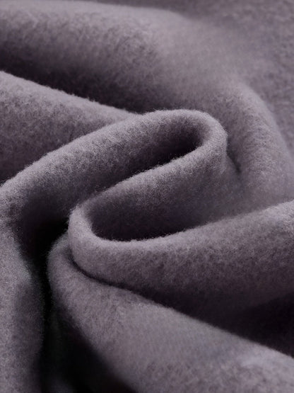 Sudadera gráfica cómoda morada para mujeres con capucha con cordón, de manga larga y estilo oversized relajado