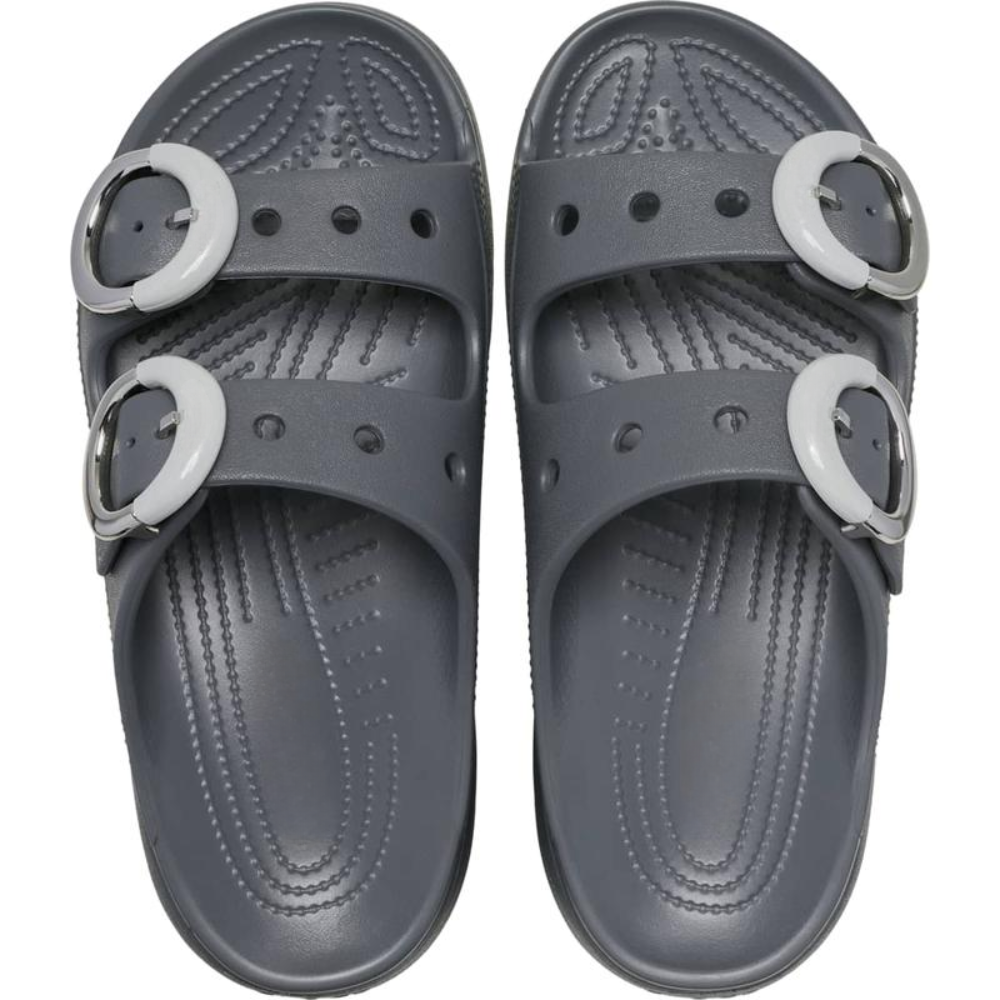 Sandalias de Plataforma Cómodas para Mujeres con Correa de Doble Hebilla, Suela Chunky de Espuma