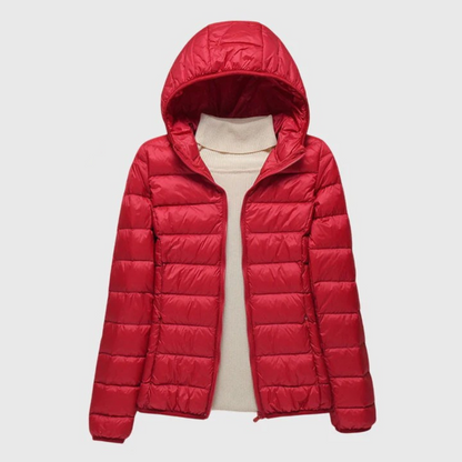 Chaqueta Puffer Acolchada para Mujeres, Ligera y con Capucha, de Estilo Casual