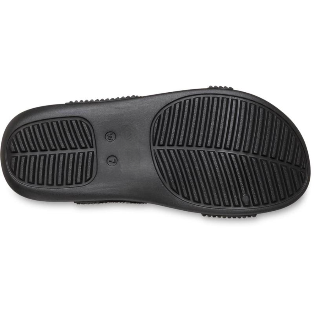 Sandalias deslizantes cómodas para mujeres con doble correa texturizada y plantilla acolchada estilo slip-on