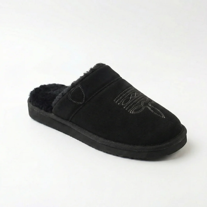 Zapatillas de Casa Cómodas para Mujeres con Forro de Piel Sintética, Punta Cerrada y Estilo Sin Talón
