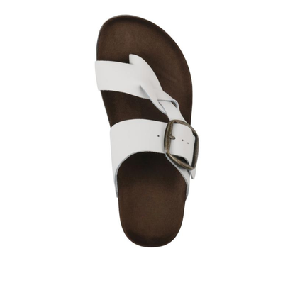 Sandalias de Deslizamiento Cómodas para Mujeres con Doble Correa y Plantilla de Corcho Estilo Abierto