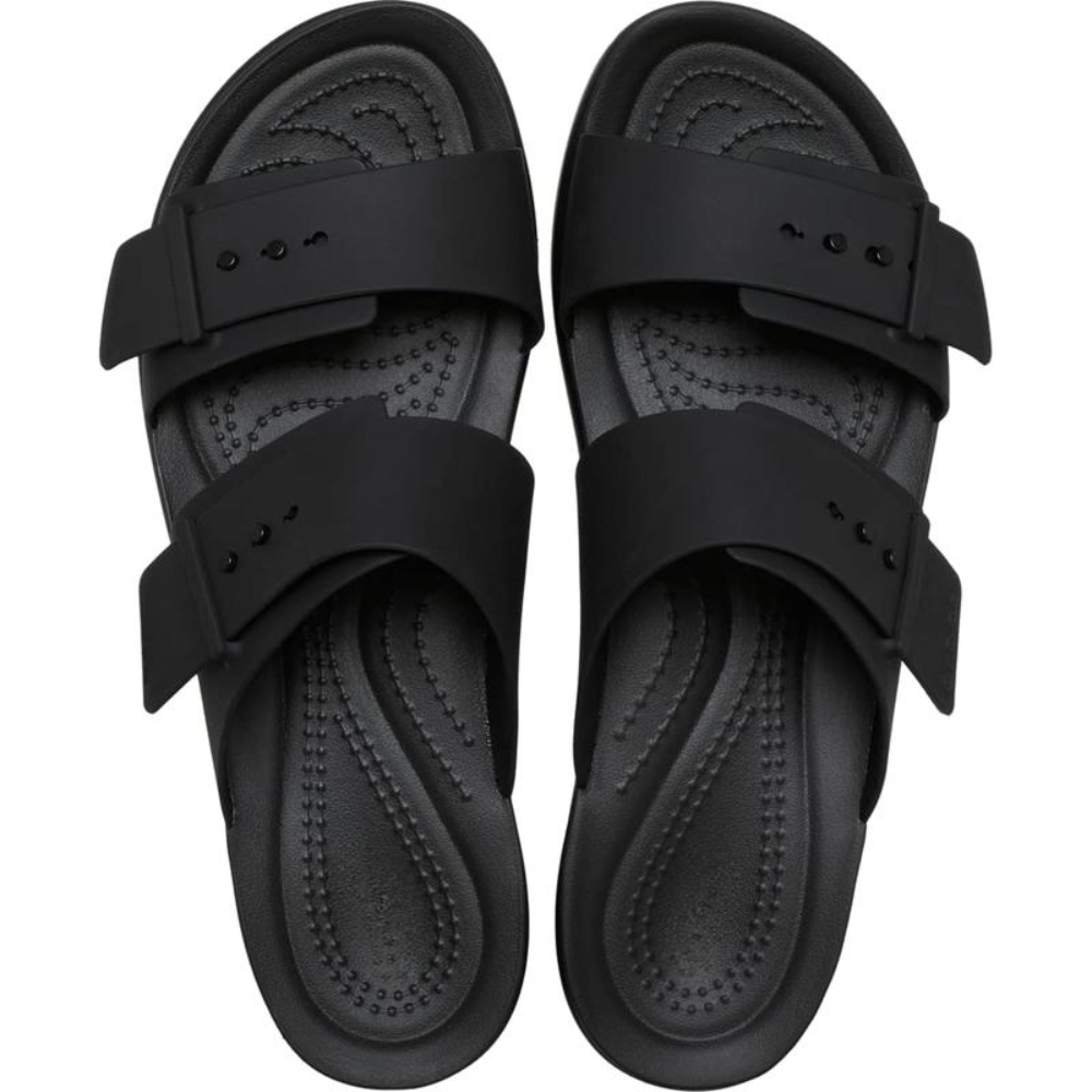 Sandalias de Deslizamiento Cómodas para Mujeres con Dos Correas y Hebilla, Estilo con Plantilla de Corcho