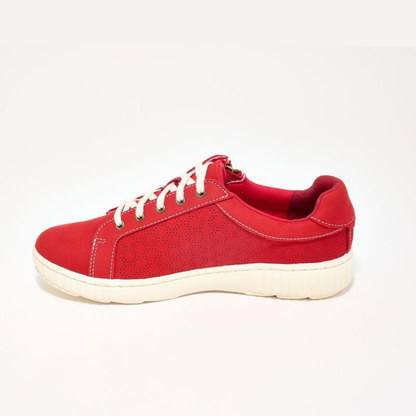 Zapatillas Cómodas para Mujeres con Cierre Lateral con Cordones y Estilo Casual Bajo