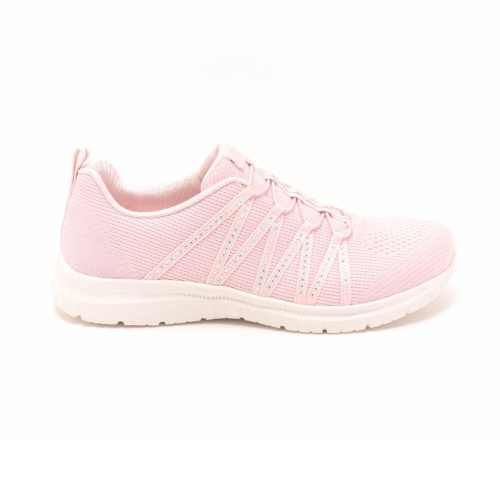 Zapatos de Correr Cómodos para Mujeres con Parte Superior de Tejido Transpirable, Cordones y Suela Ligera