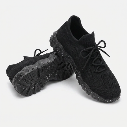 Zapatillas de Correr Cómodas para Mujeres con Parte Superior de Tejido de Malla y Suela Chunky