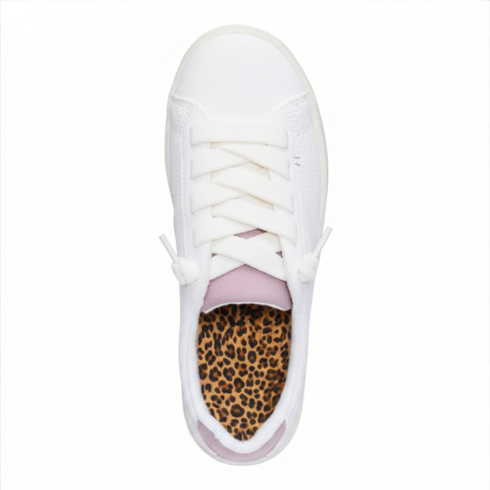 Zapatillas Cómodas para Mujeres con Cordones, Parte Superior Baja, Suela de Goma Acolchada, Estilo Casual