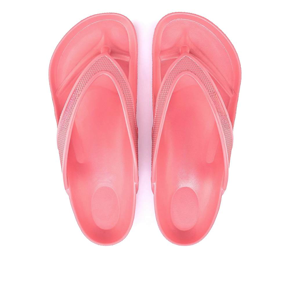 Chanclas Cómodas para Mujeres con Suela de Espuma Acolchada, Tiras de Dedo Impermeables Estilo Thong
