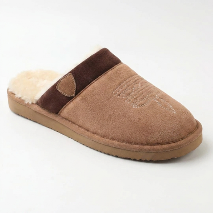 Zapatillas de Casa Cómodas para Mujeres con Forro de Piel Sintética, Punta Cerrada y Estilo Sin Talón