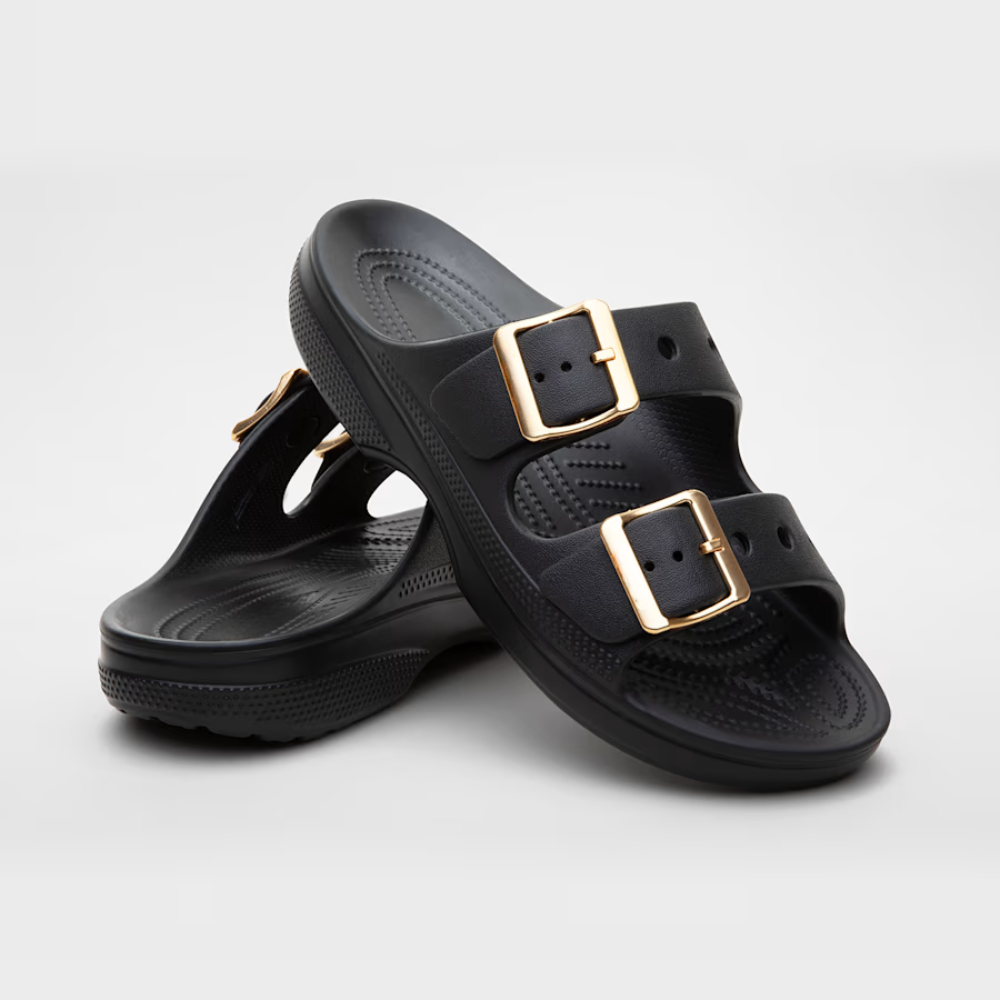 Chanclas Cómodas para Mujeres con Doble Correa y Suela de Espuma Acolchada Impermeable Estilo Slip On