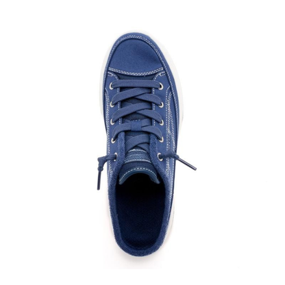 Mules Cómodas para Mujeres con Parte Superior de Lona Sin Talón Estilo Sneaker Bajo con Cordones