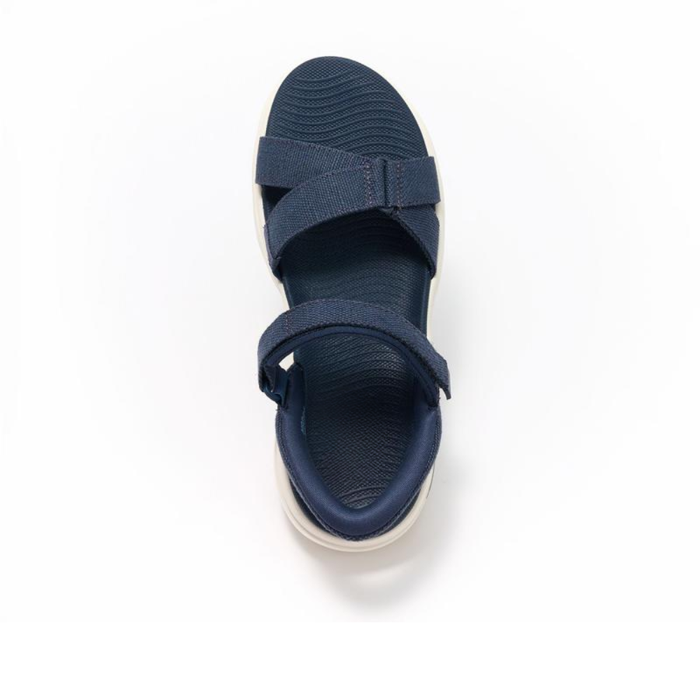 Sandalias de Senderismo Cómodas para Mujeres con Correa de Tobillo Ajustable, Suela Acolchada y Punta Abierta, Estilo Deportivo
