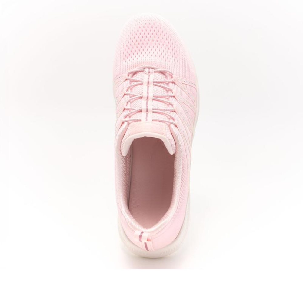 Zapatos de Correr Cómodos para Mujeres con Parte Superior de Tejido Transpirable, Cordones y Suela Ligera