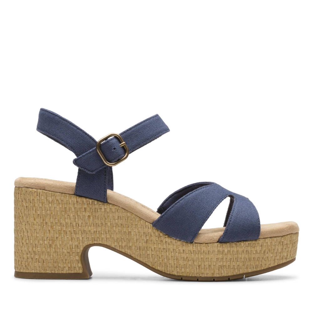 Sandalias de Tacón Bloque Cómodas para Mujer con Correa Cruzada y Plataforma de Espadrille
