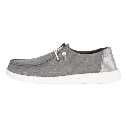 Zapatos Slip On Cómodos para Mujeres con Parte Superior de Tejido, Cierre Elástico, Suela Ligera y Estilo Casual
