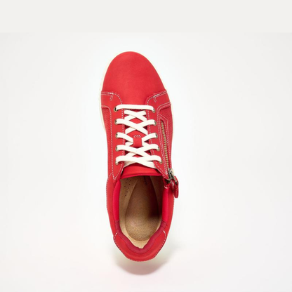 Zapatillas Cómodas para Mujeres con Cierre Lateral con Cordones y Estilo Casual Bajo
