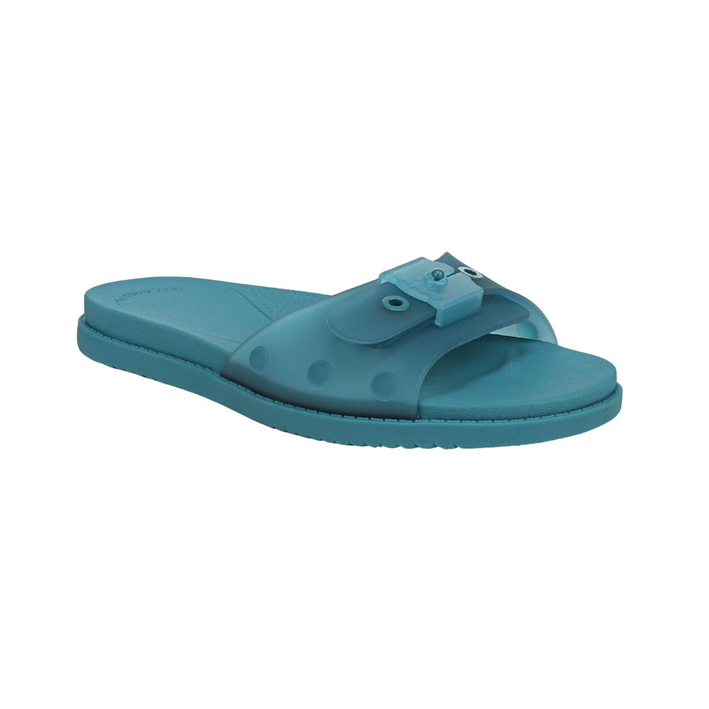 Sandalias Planas Cómodas para Mujeres con Tira Trenzada y Suela de Corcho con Tachuelas Estilo Slide